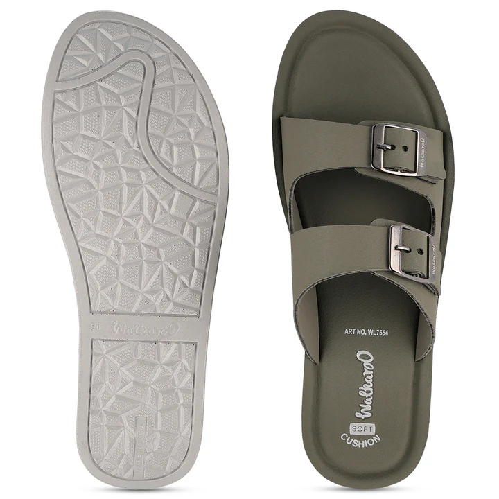 Walkaroo Women's Daily Wear Sandals - WL7554 Olive