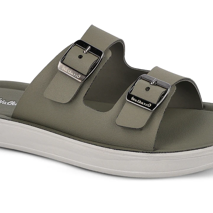 Walkaroo Women's Daily Wear Sandals - WL7554 Olive