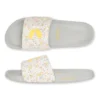 Chupps Grace White Yellow Sliders