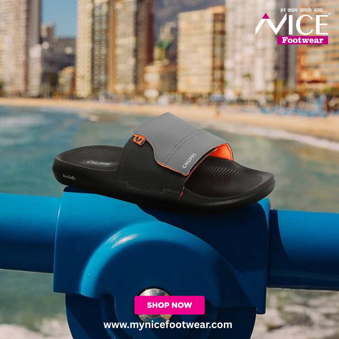 Chupps Vapor Grey & Black Sliders