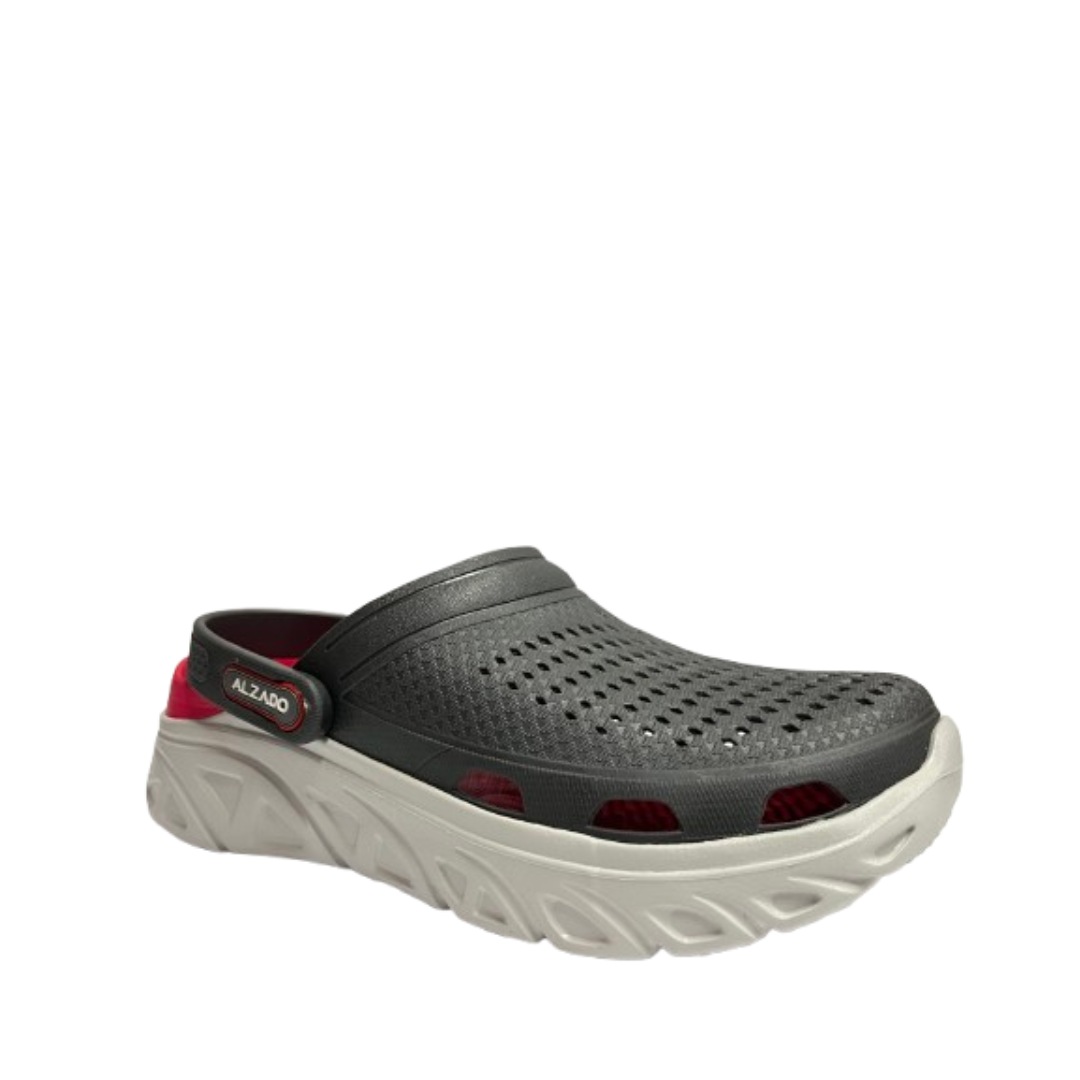 Alzado Men Clogs (RAFAEL) D.Grey/red
