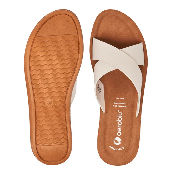 aeroblu Party Wear Flat Slippers for Women | L404