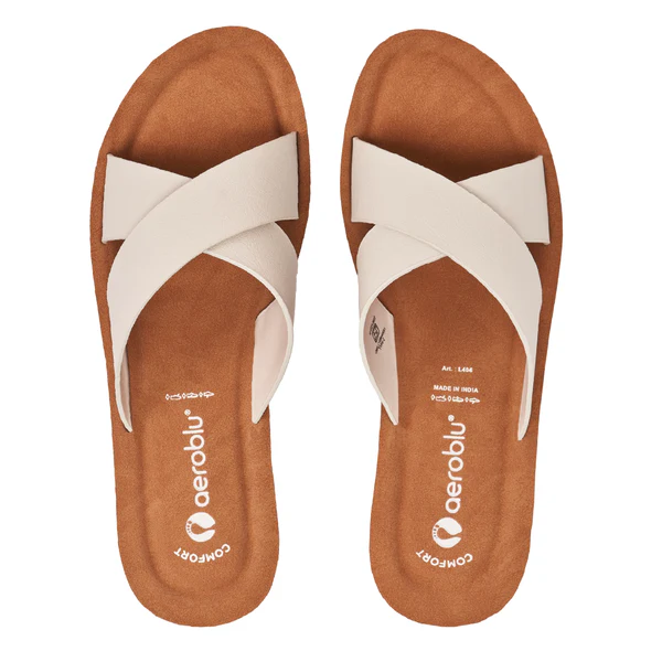 aeroblu Party Wear Flat Slippers for Women | L404
