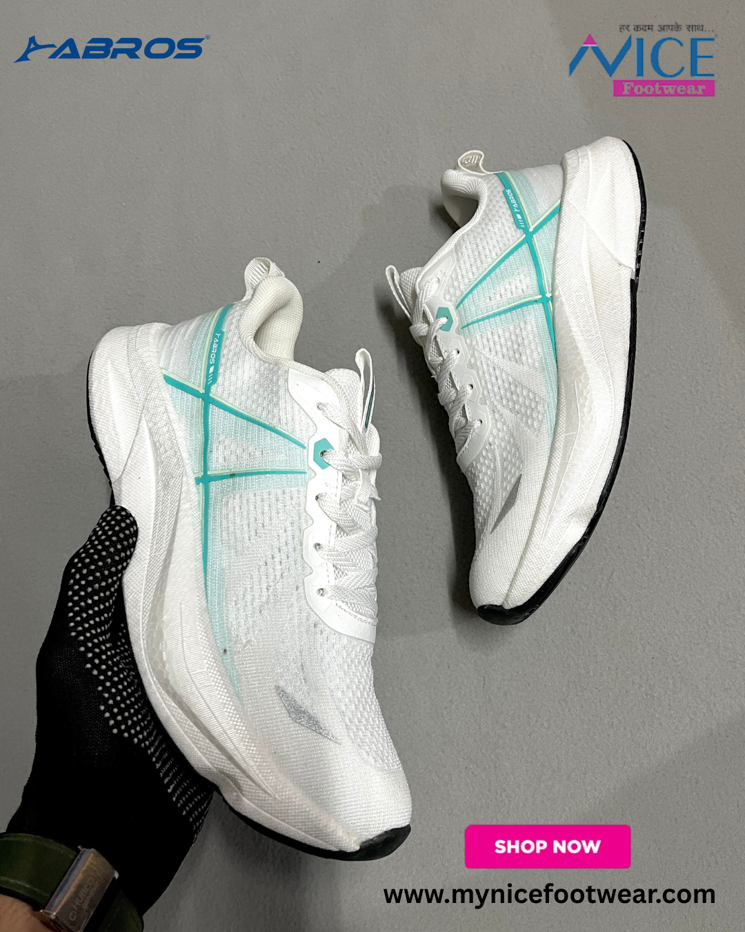 abros post 4 ABROS TRUSTA Hyper Fuse Sports Shoes For Men (ASSG1770)