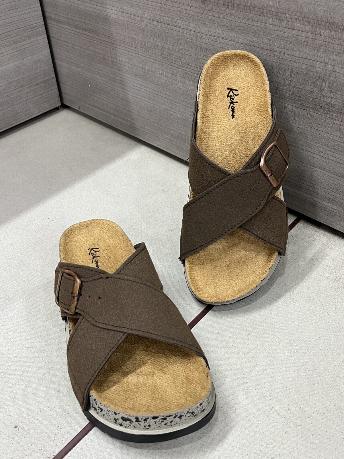 IMG_2960 Kickonn Women Coffee cross-strap sandal