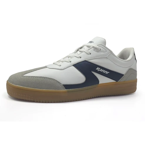 Rannr Men White/ Navy Sneakers RNR4006