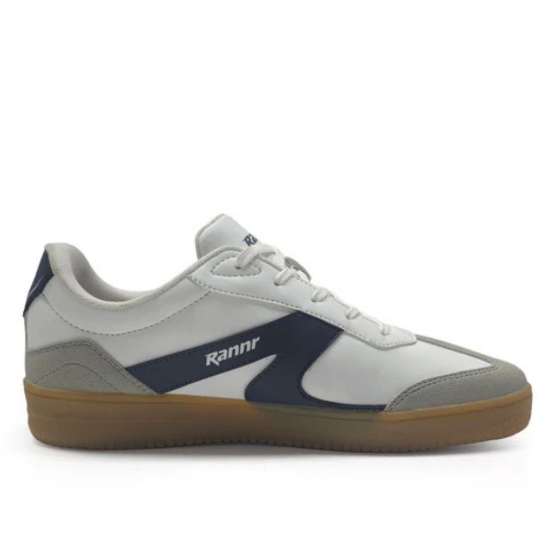 Rannr Men White/ Navy Sneakers RNR4006