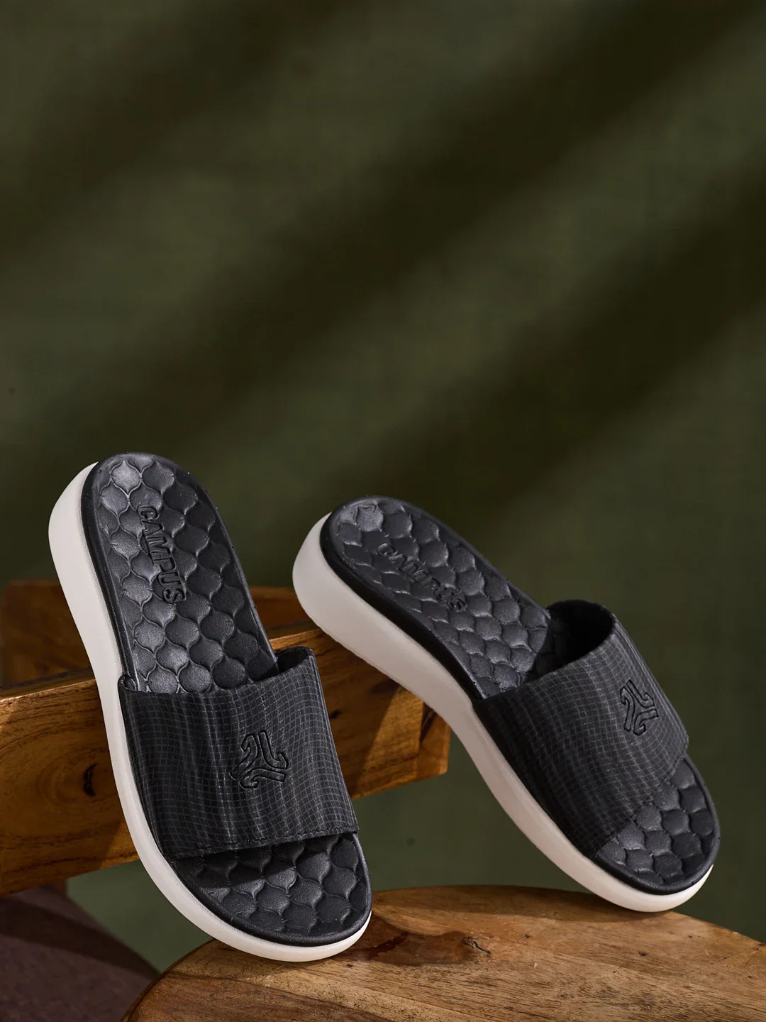 CAMPUS SL-491L Black Women's Slides