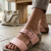 Kickonn Women PEACH Dual-Strap Slip-On Flat.