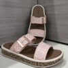 IMG_5136 Kickonn Women S.PINK Dual-Strap Slip-On Flat.