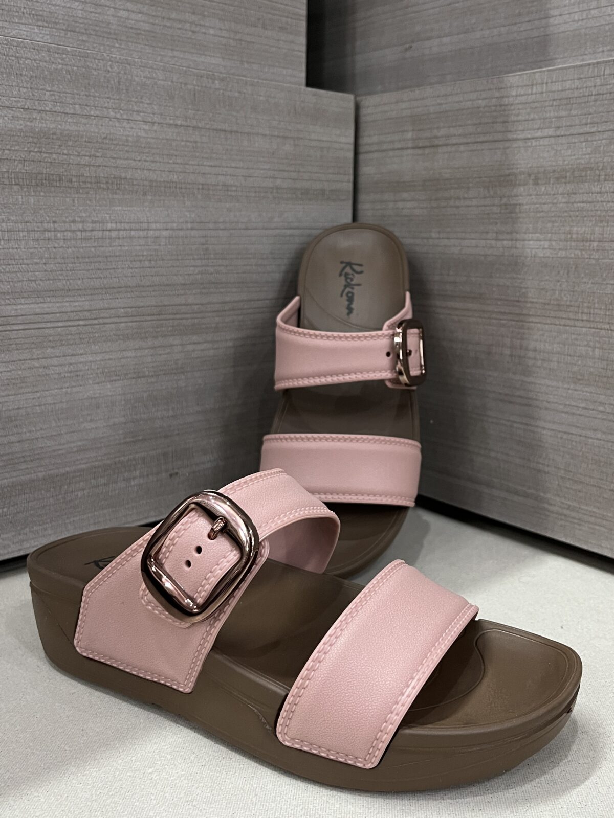 IMG_5151 Kickonn Women PEACH Dual-Strap Slip-On Flat.
