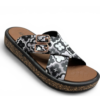 new 12(1) KICKONN WOMEN BLACK CROSS-STRAP PLATFORM SANDAL