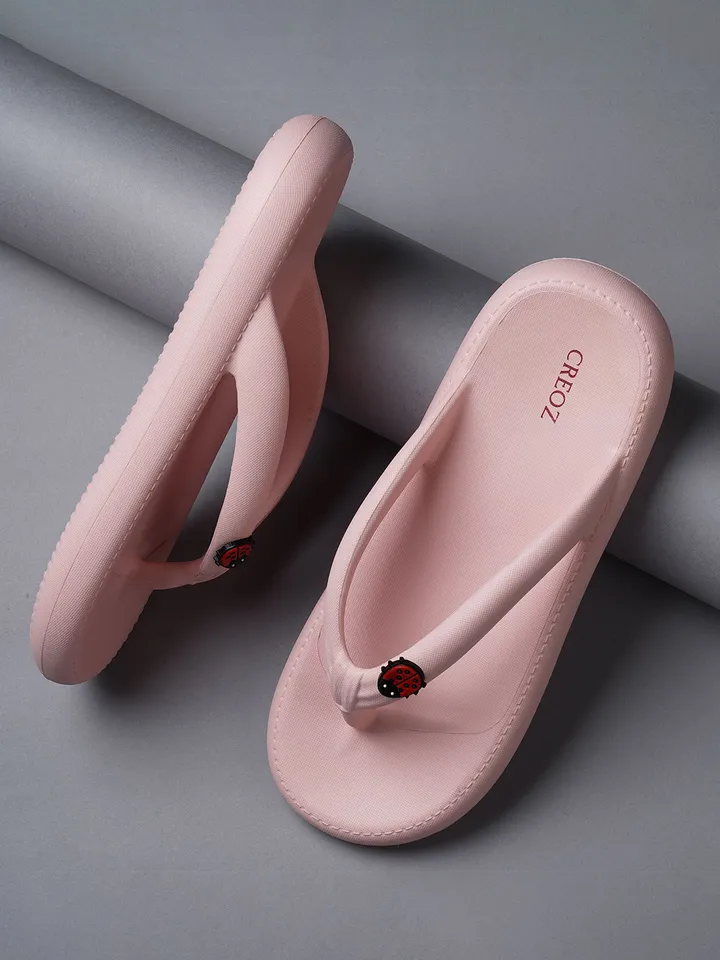 CREOZ THE BOUNCE Women Lilac-Colored Open Toe EVA Slip-On