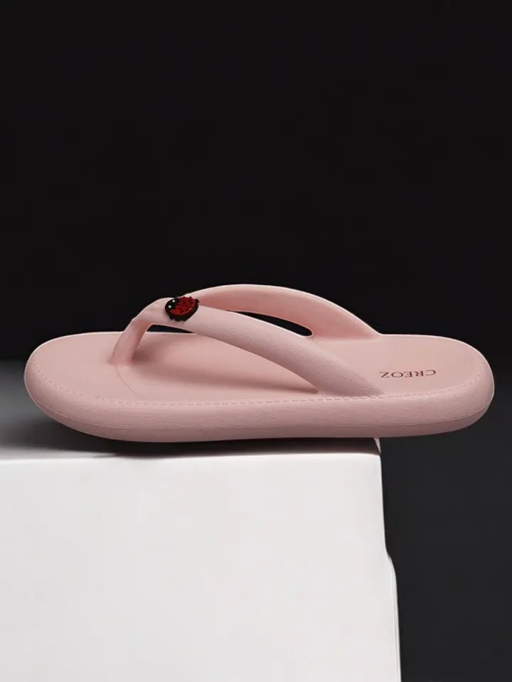 CREOZ THE BOUNCE Women Lilac-Colored Open Toe EVA Slip-On