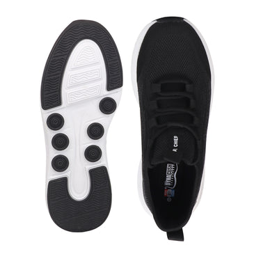 IMG_8975 Red Chief Sports Black Color & Low Ankle Slip-On Comfortable Walking Shoes for Men |OS W7030