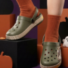ACCENDO Kids Clogs ALEX Olive/Beige