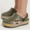 ACCENDO Kids Clogs ALEX Olive/Beige