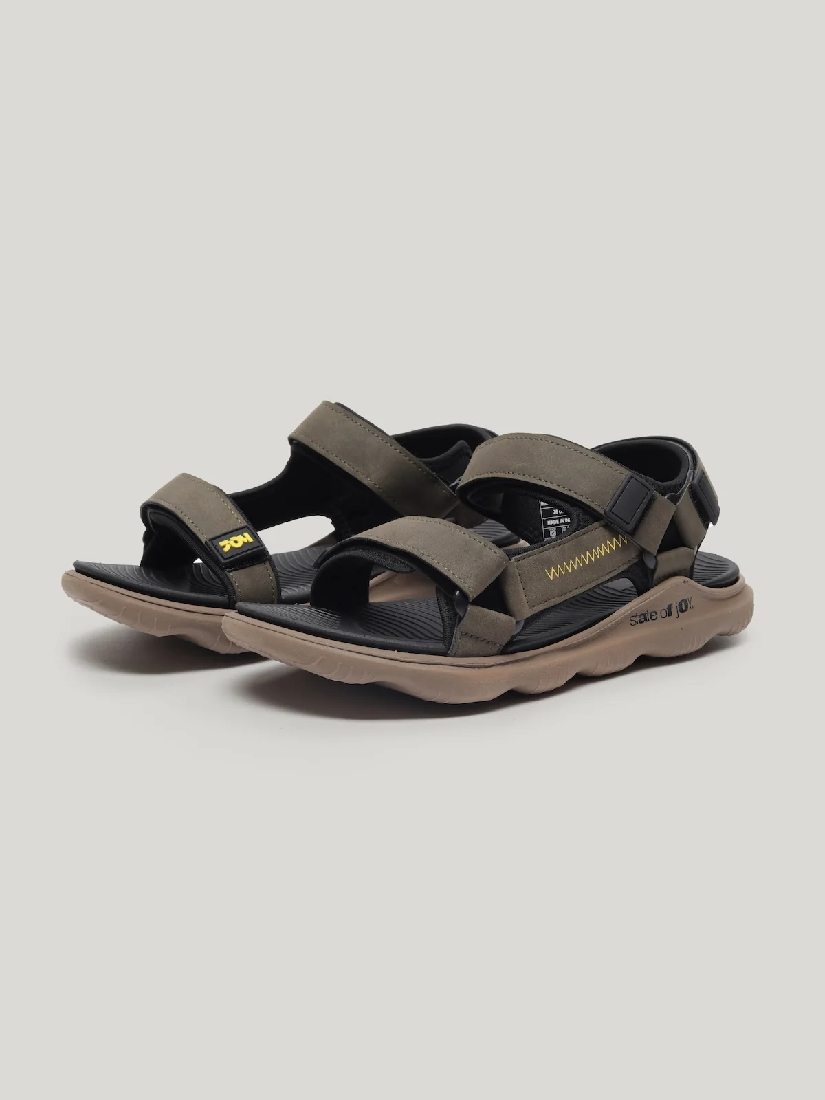 State of joy JMS025 - Men's Sandals Olive
